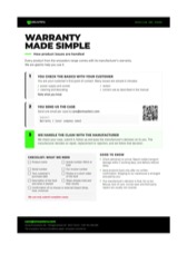 Warranty made simple cover