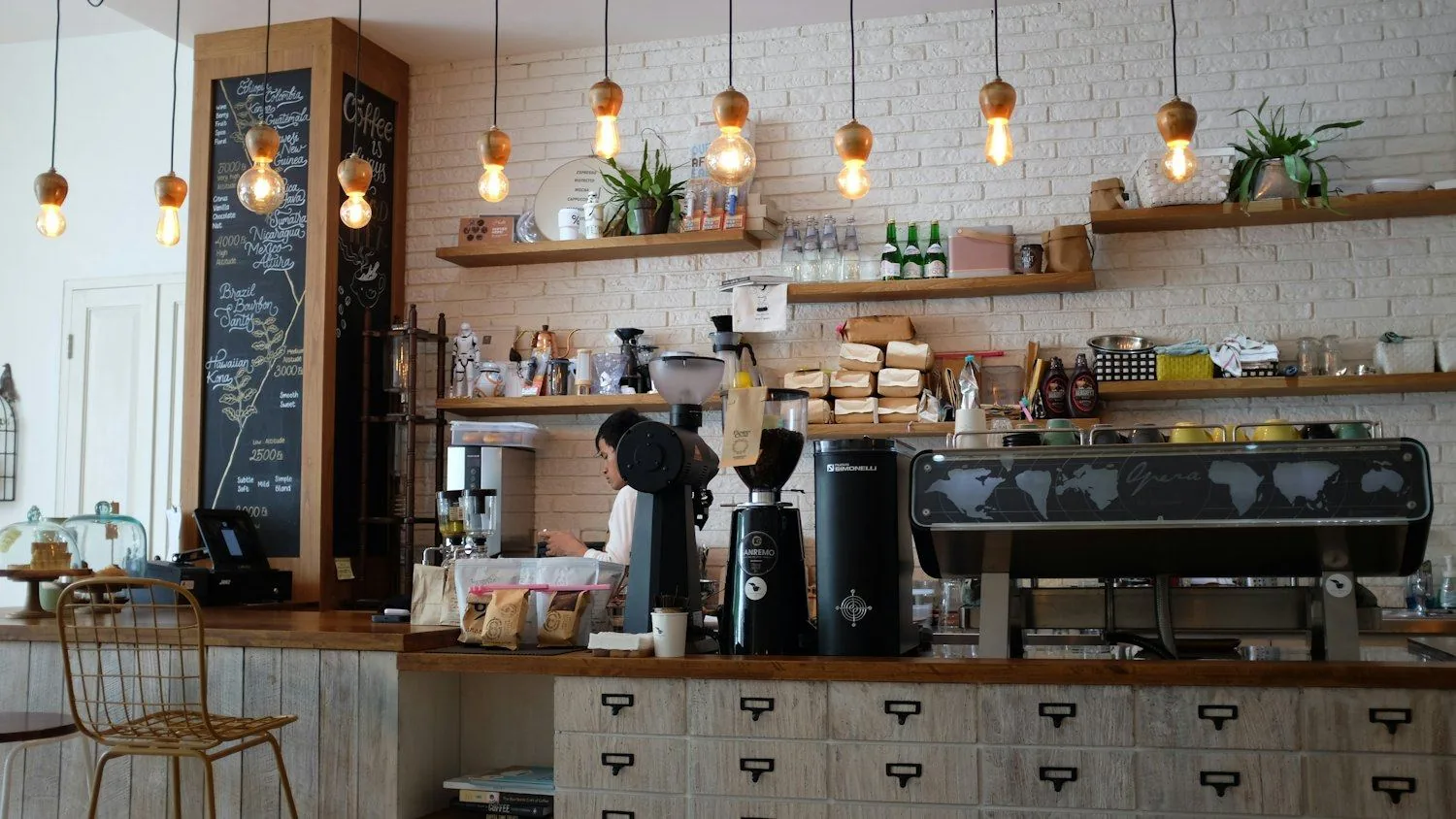 Coffee Annan at the counter