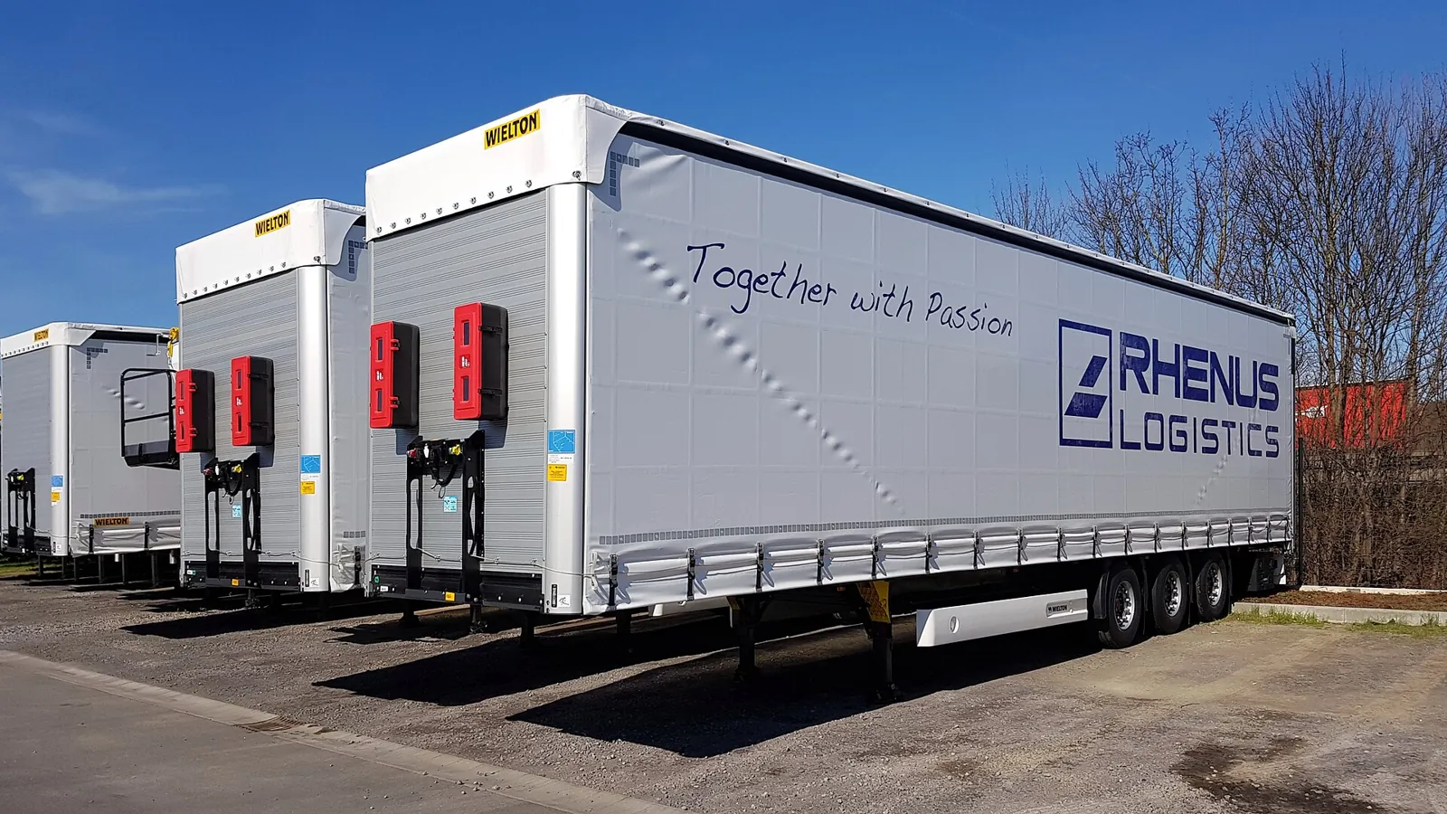 Rhenus Logistics truck being loaded at the warehouse